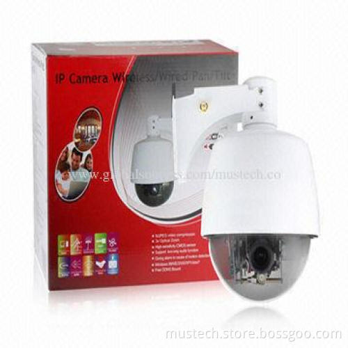 Indoor/Outdoor 720P Vandal-proof Megapixel Onvif Dome IP Camera with POE/PTZ Supported